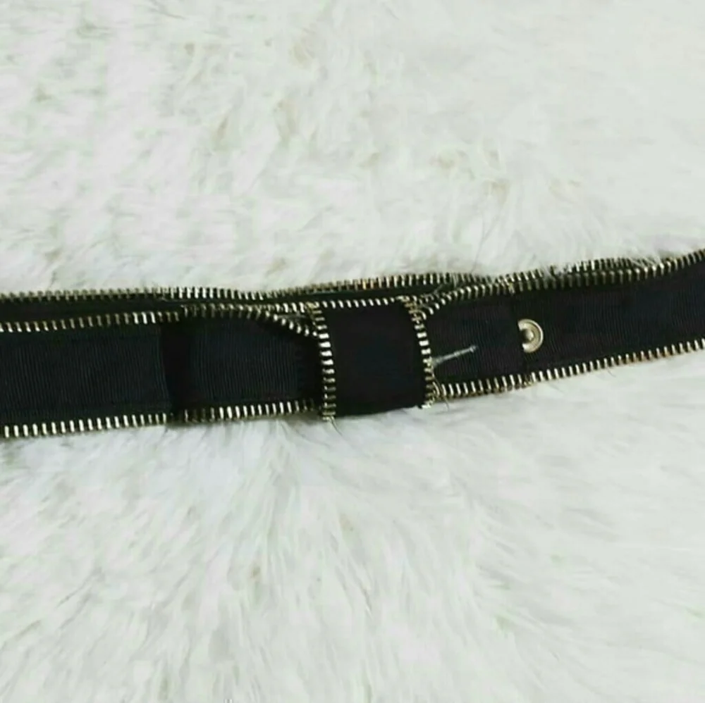 Vintage Ribbon, Zipper, Bow Accent Belt  R…